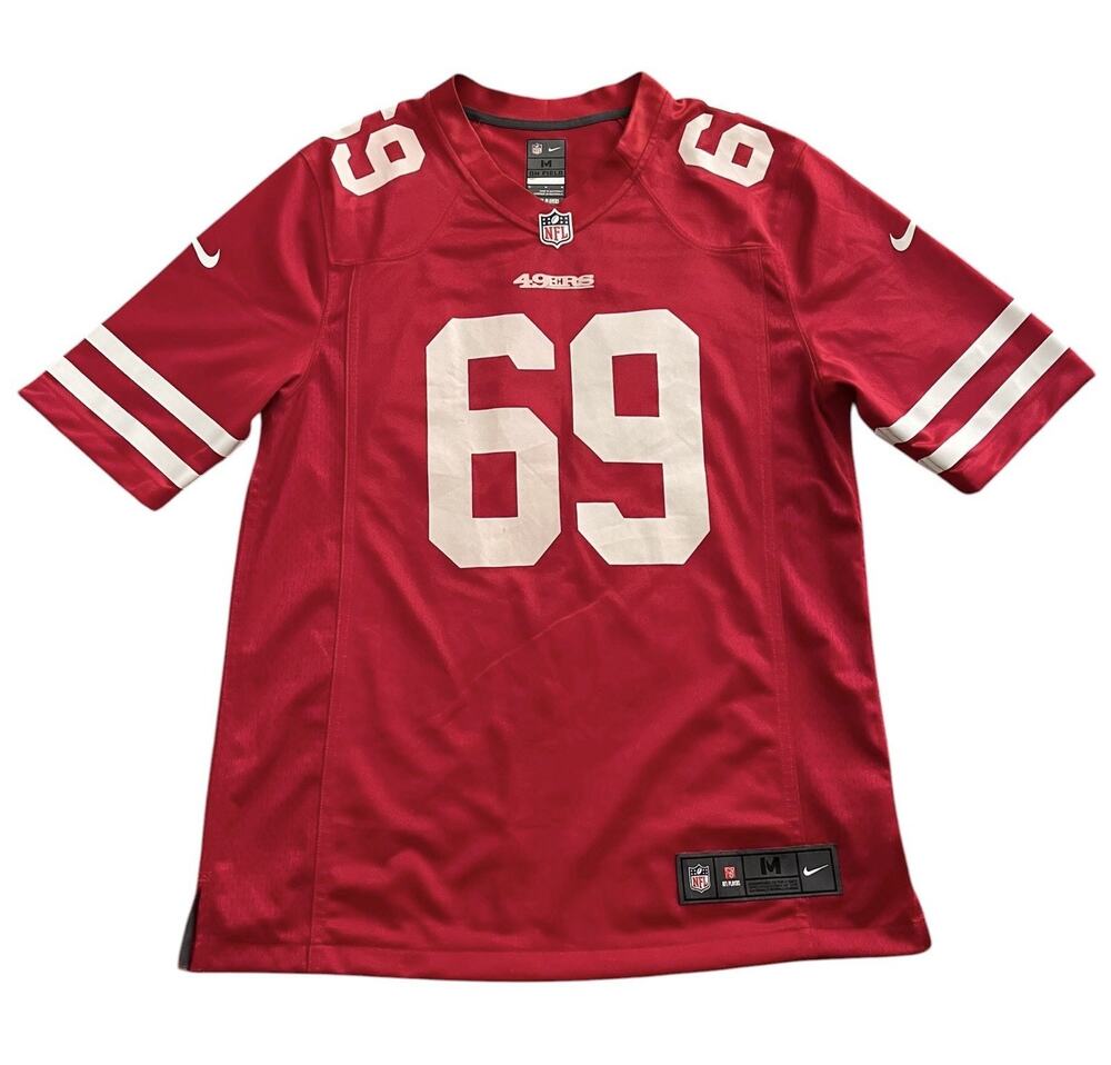 San Francisco 49ers Mike McGlinchey #69 Nike Scarlet Game Player Men’s Jersey M